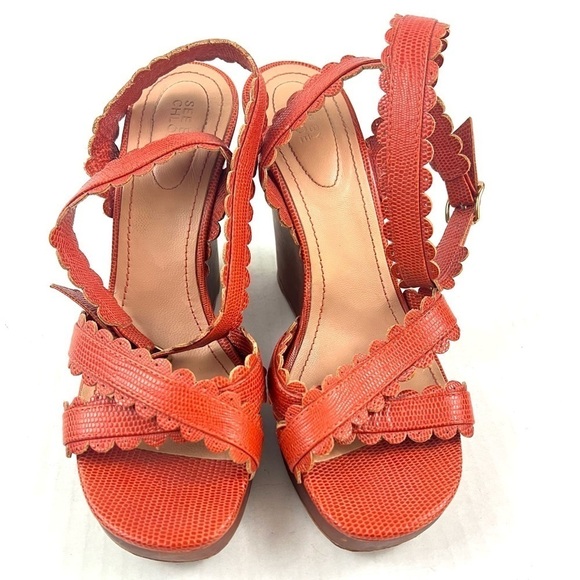 See By Chloe Wedge Sandals - Size 8 - Picture 6 of 12